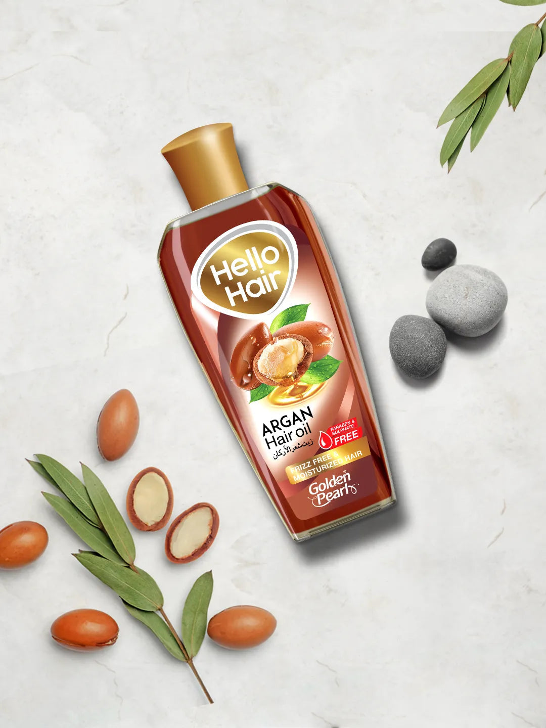 Golden Pearl Pakistan Hello Hair Argan Hair Oil