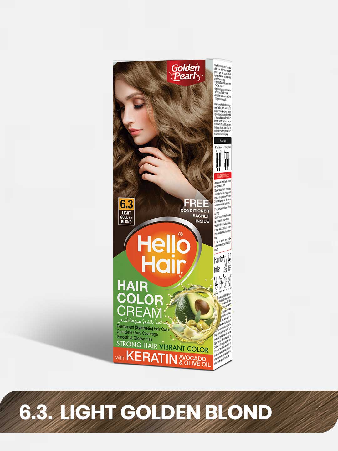 Hello Hair - Hair Color Light Golden Blond 6.3