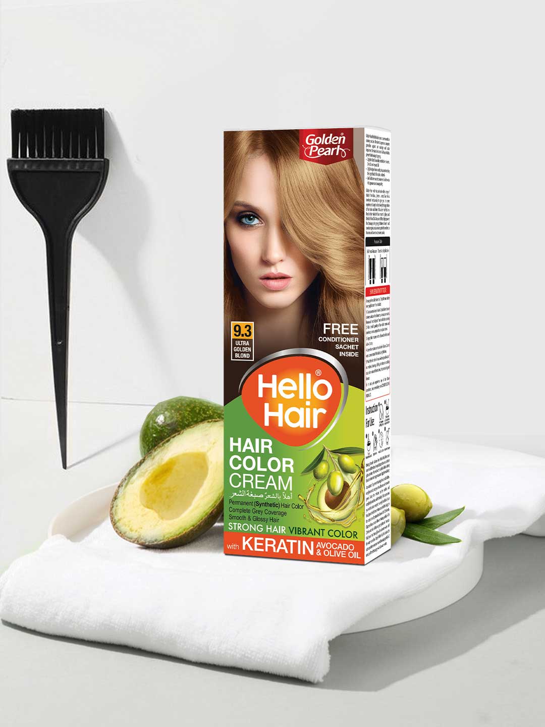 Hello Hair - Hair Color Ultra Golden Blond 9.3