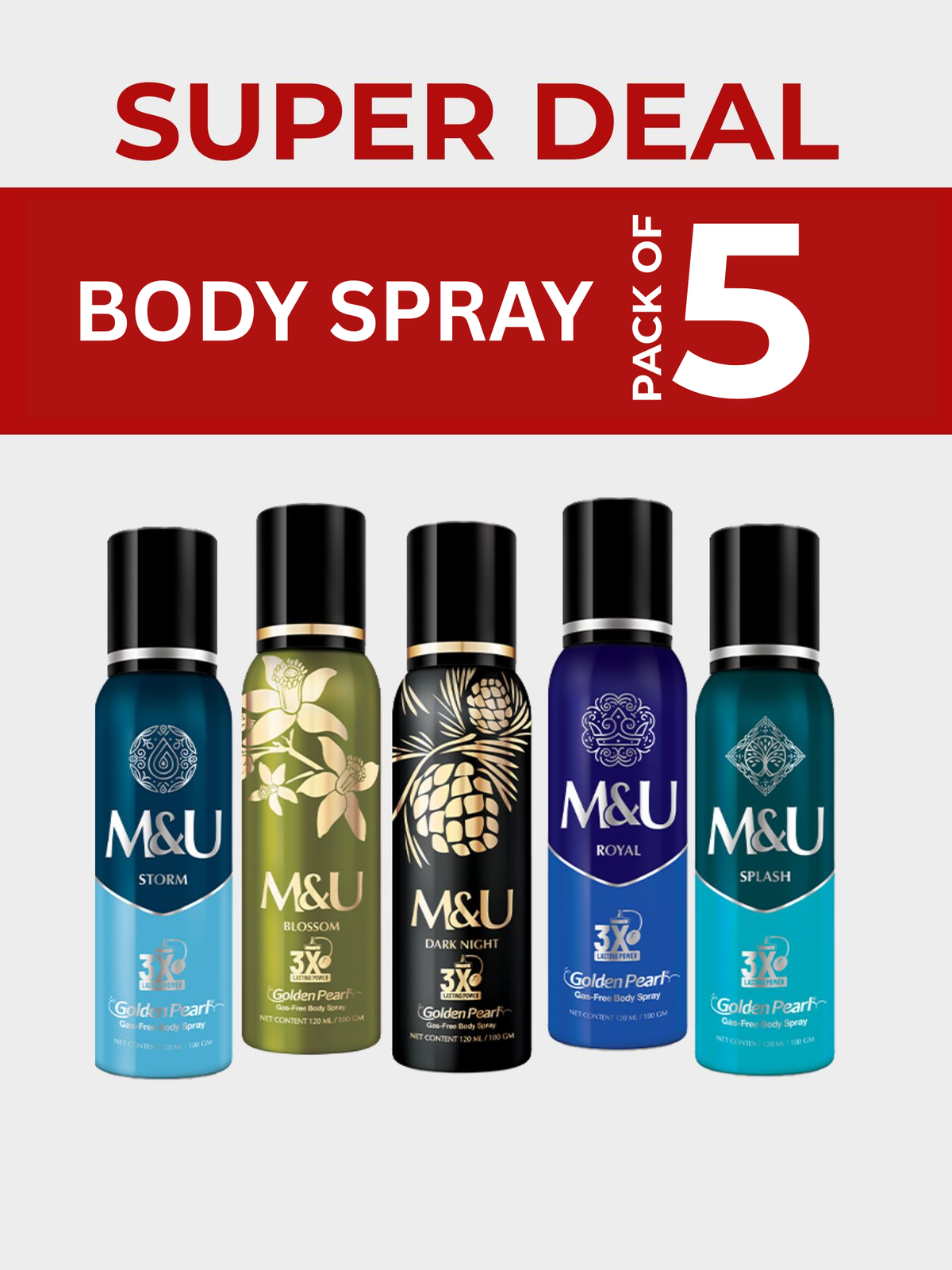Fragrance Collection | 5 Premium Body Sprays